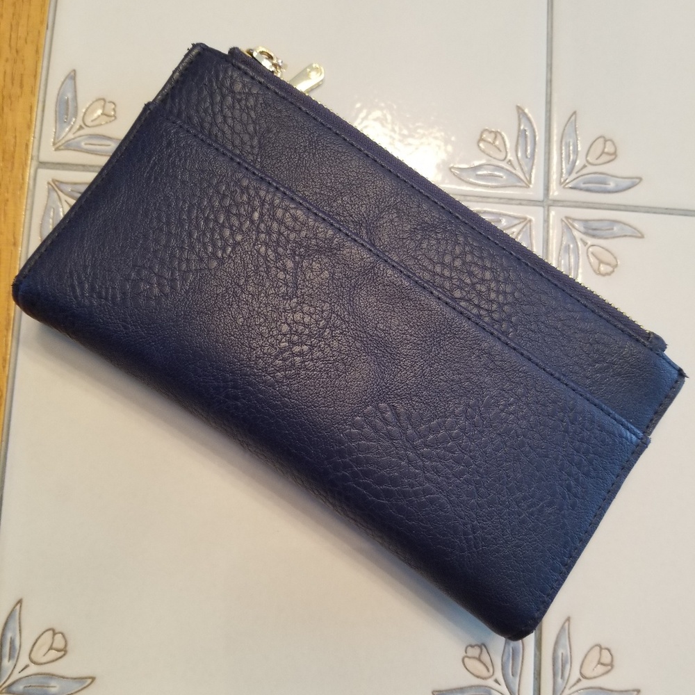Charming Charlie Navy and Pink Wallet